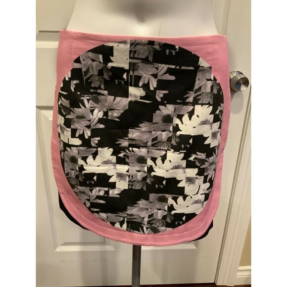 Tibi Black, White & Pink Floral Mini Skirt, Size 2 (US), NWT! $275 - Picture 1 of 6